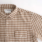 Button Shirt Flap Pocket #BROWN-CH [13052108]