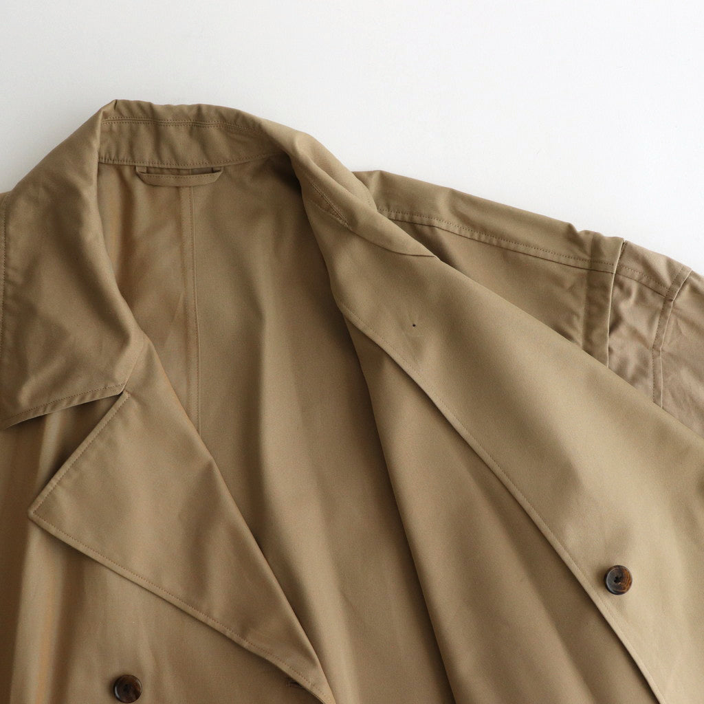 DETACHABLE WIDE TRENCH COAT #KHAKI [YK24FW0736C]