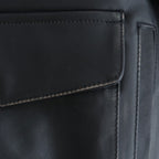 COW LEATHER VINTAGE FLIGHT JACKET #BLACK [ST.1381]