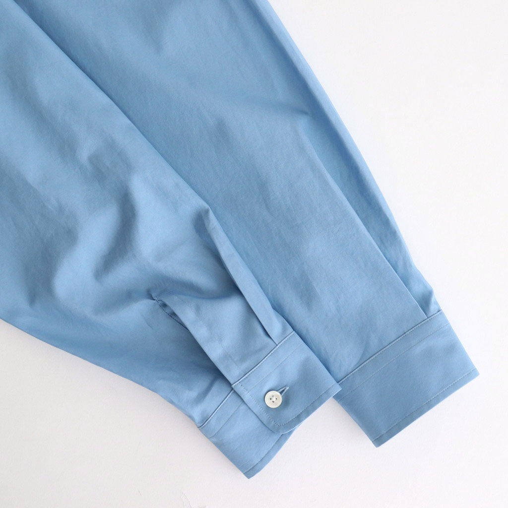 WASHED FINX TWILL BIG SHIRT #BLUE [A25AS02TN]
