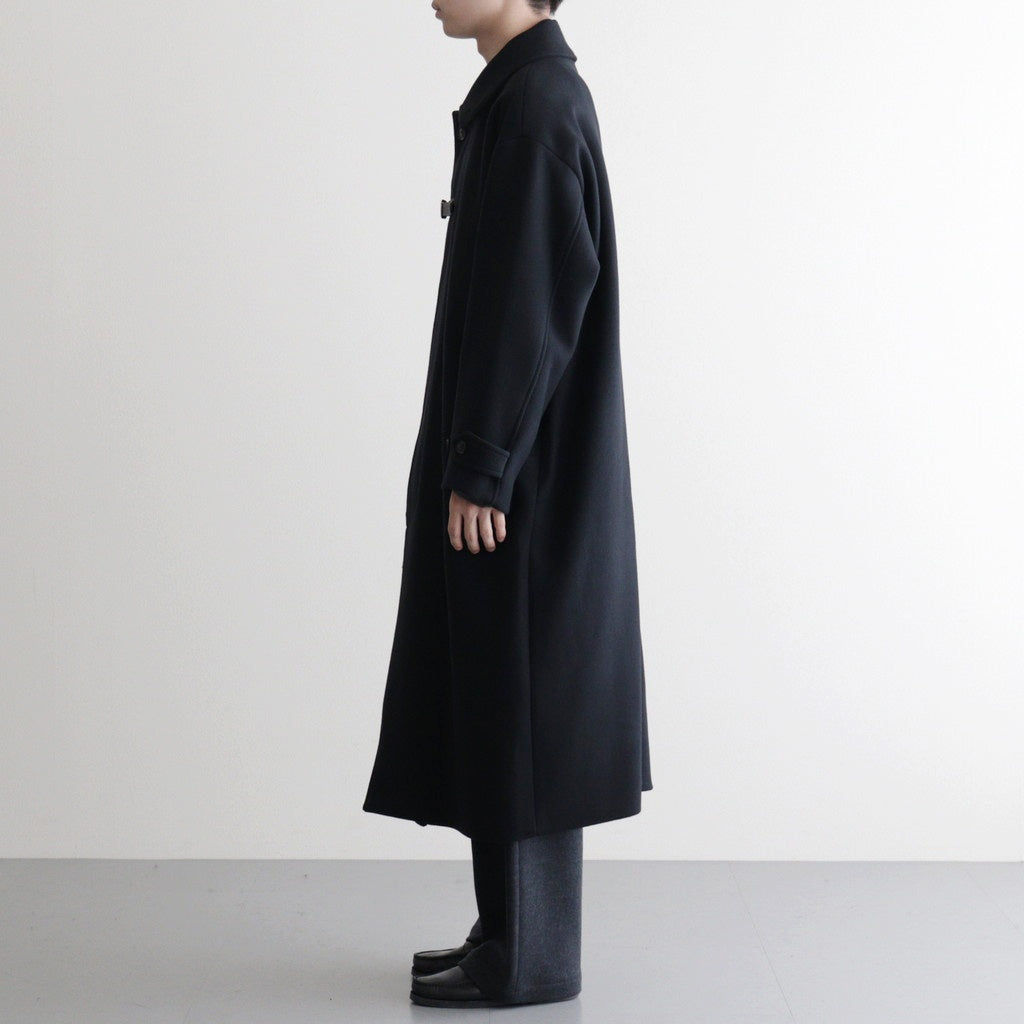 Melton Big Balmaccan Coat #BLACK [YK25FW01033C] – ciacura