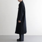 Melton Big Balmaccan Coat #BLACK [YK25FW01033C]