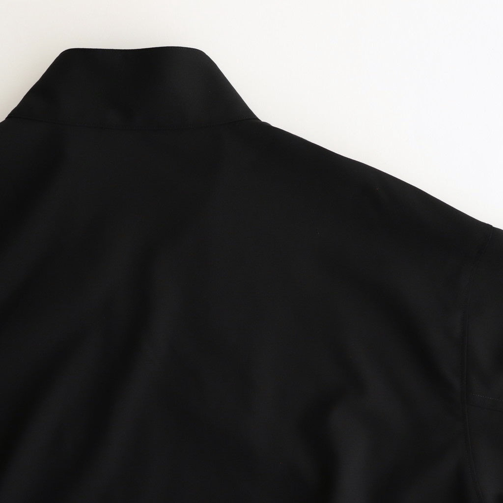 SUPER FINE TROPICAL WOOL ZIP BLOUSON #BLACK [A25SB01MT]