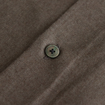 SUPER LIGHT WOOL SHIRT #TOP BROWN [A24AS01OS]