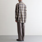 SUPER LIGHT WOOL TWO-TUCK SLACKS #TOP BROWN [A25AP02OS]