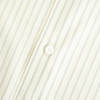 SUPER FINE WOOL STRIPE SHIRT #IVORY WHITE STRIPE [A26SS01WW]
