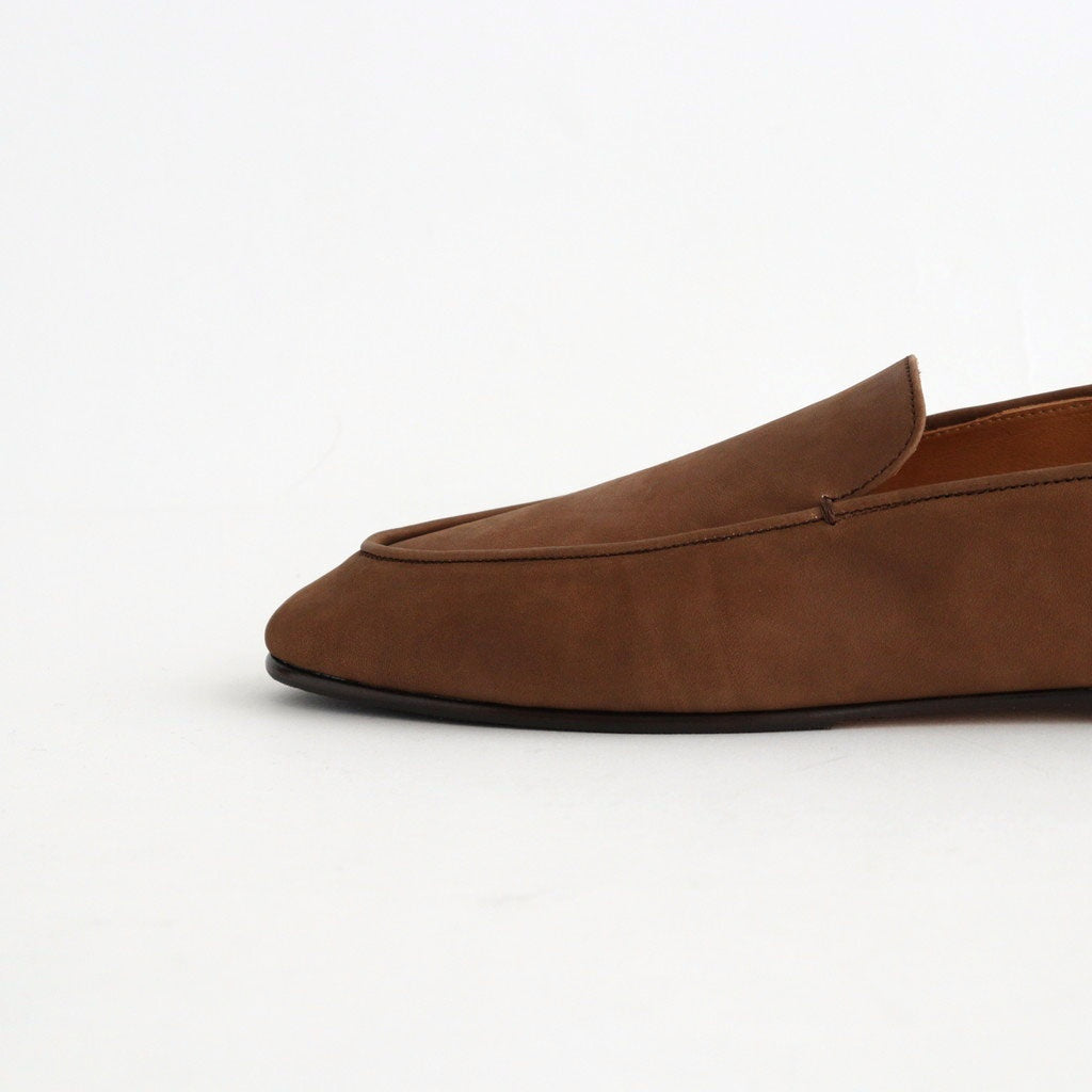 HORSEHIDE LEATHER LOAFERS #BROWN [A26AS07QD]