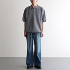 Moss Stitch Polo #D.Gray [2501-011]
