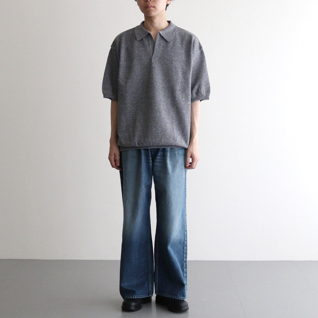 Moss Stitch Polo #D.Gray [2501-011]
