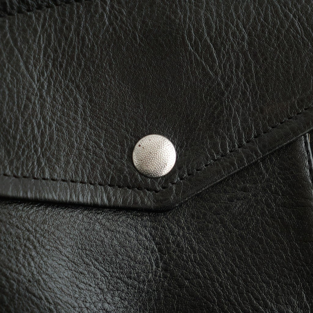 SHRINK LEATHER G-1 JACKET #BLACK SHRINK [26330705]