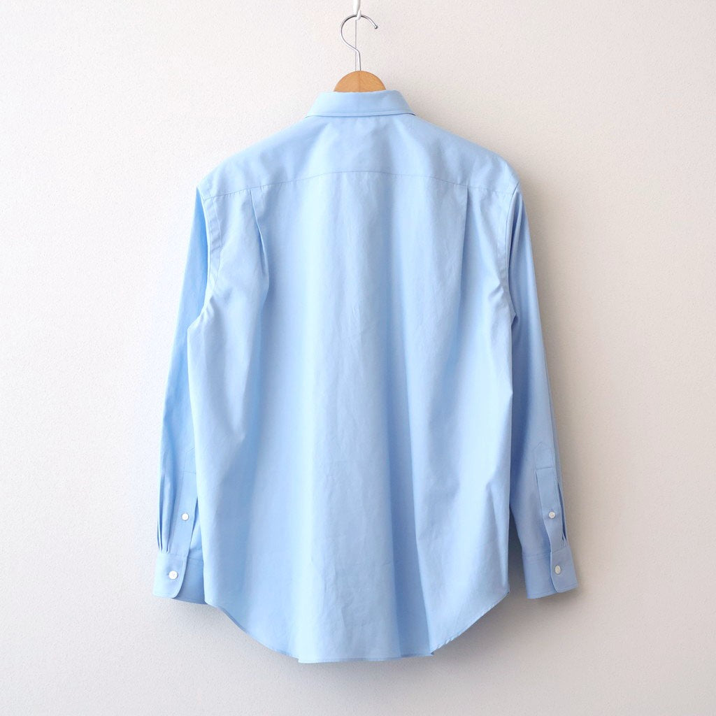 WASHED FINX TWILL SHIRT #LIGHT BLUE [A26SS04TN]