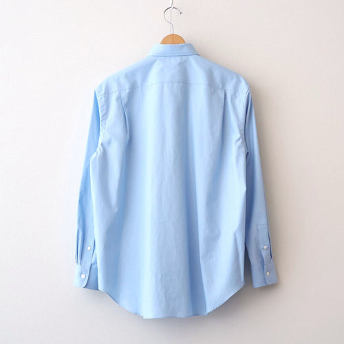WASHED FINX TWILL SHIRT #LIGHT BLUE [A26SS04TN]