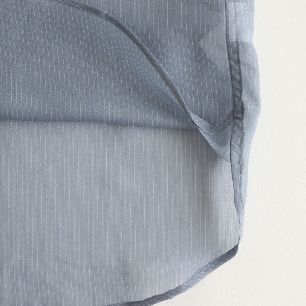 SHEER STRIPE SHIRTS LOOSE FIT #BLUE STRIPE [2541000507]