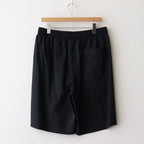 TRAVEL NYLON WIDE EASY SHORTS #BLACK [PRAGGM0200]