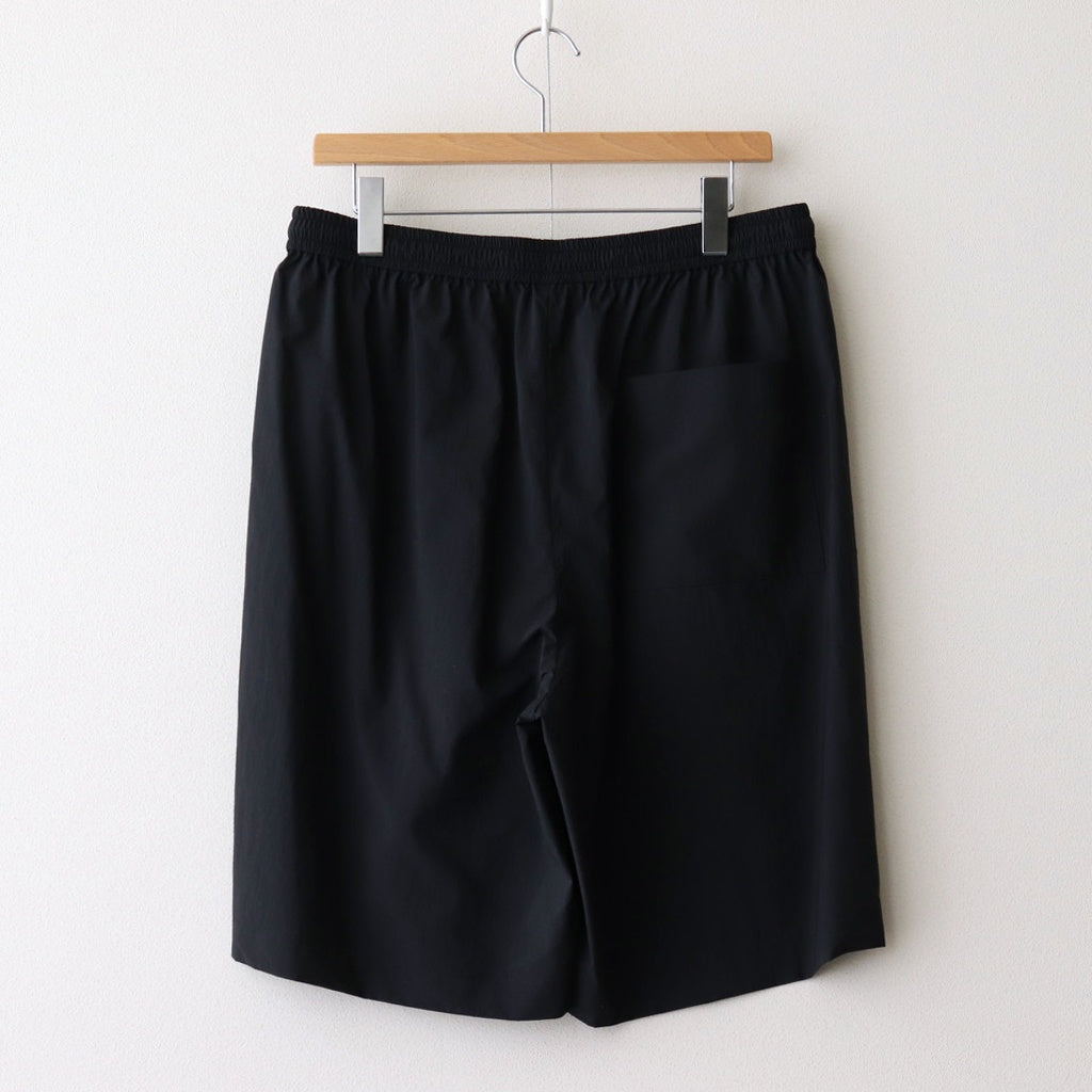 TRAVEL NYLON WIDE EASY SHORTS #BLACK [PRAGGM0200]