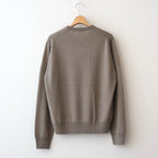 SUPER FINE CASHMERE SILK KNIT V-NECK P/O #KHAKI BROWN [A26SV01SC]