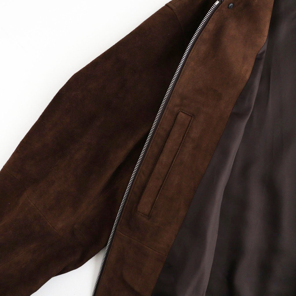 GOAT SUEDE ZIP JACKET #BROWN [ST.1551]