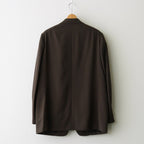 LIGHT WOOL MAX GABARDINE JACKET #DARK BROWN [A26AJ01MG]