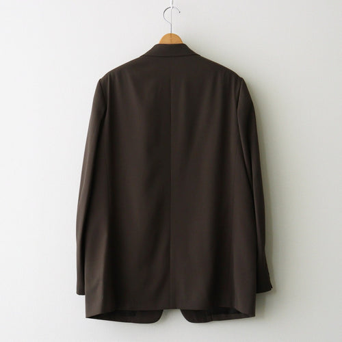 LIGHT WOOL MAX GABARDINE JACKET #DARK BROWN [A26AJ01MG]