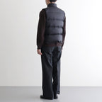 SUPER LIGHT NYLON RIPSTOP DOWN VEST #BLACK [A25AV02NL]