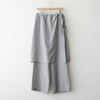 Cupro Layered Pants #GREY [I26SS-PT186]