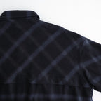 FLANNEL CHECK OVER YOKE SHIRT #BLACK [FSC253-50129]