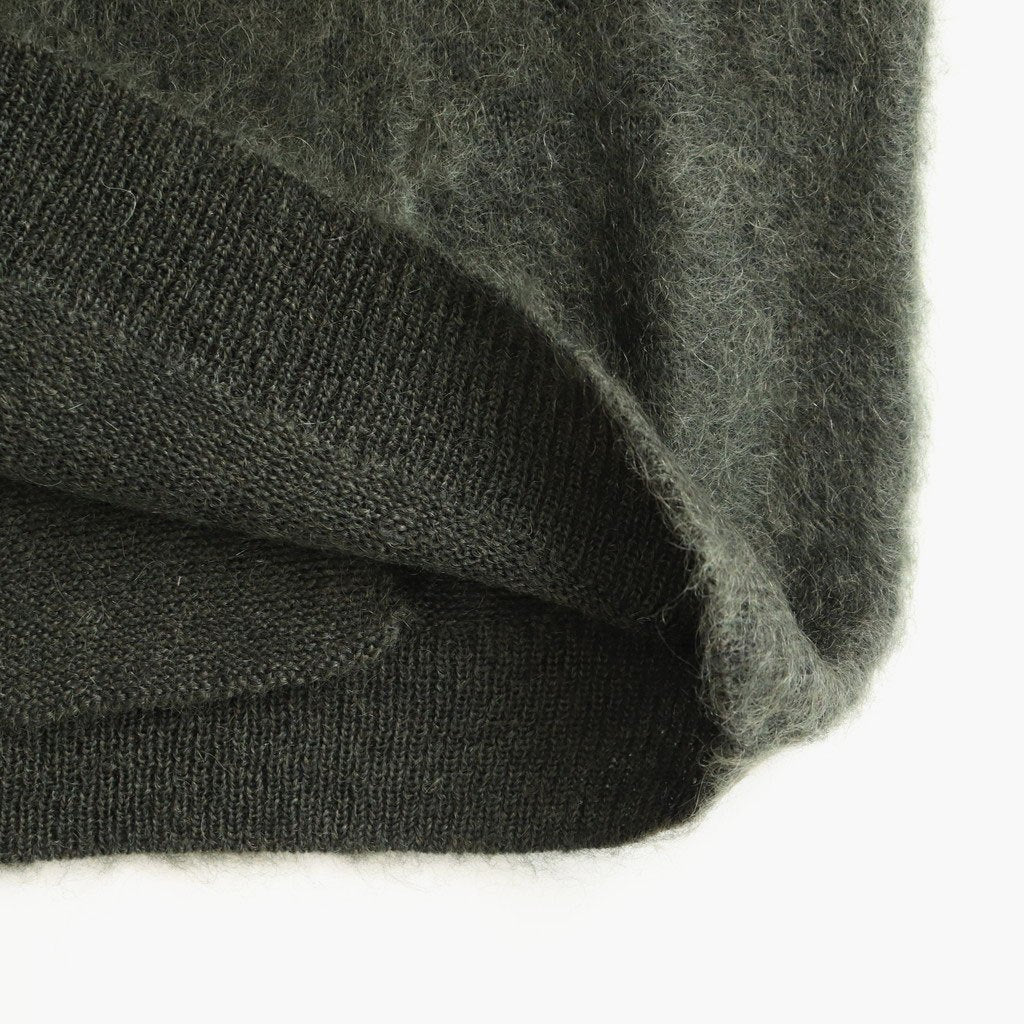 モヘアショートニットPO #DARK GREEN [D225-K951]