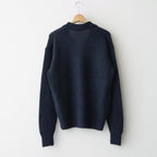 BABY SURI ALPACA SHEER KNIT SKIPPER POLO #NAVY [A26AP02AK]