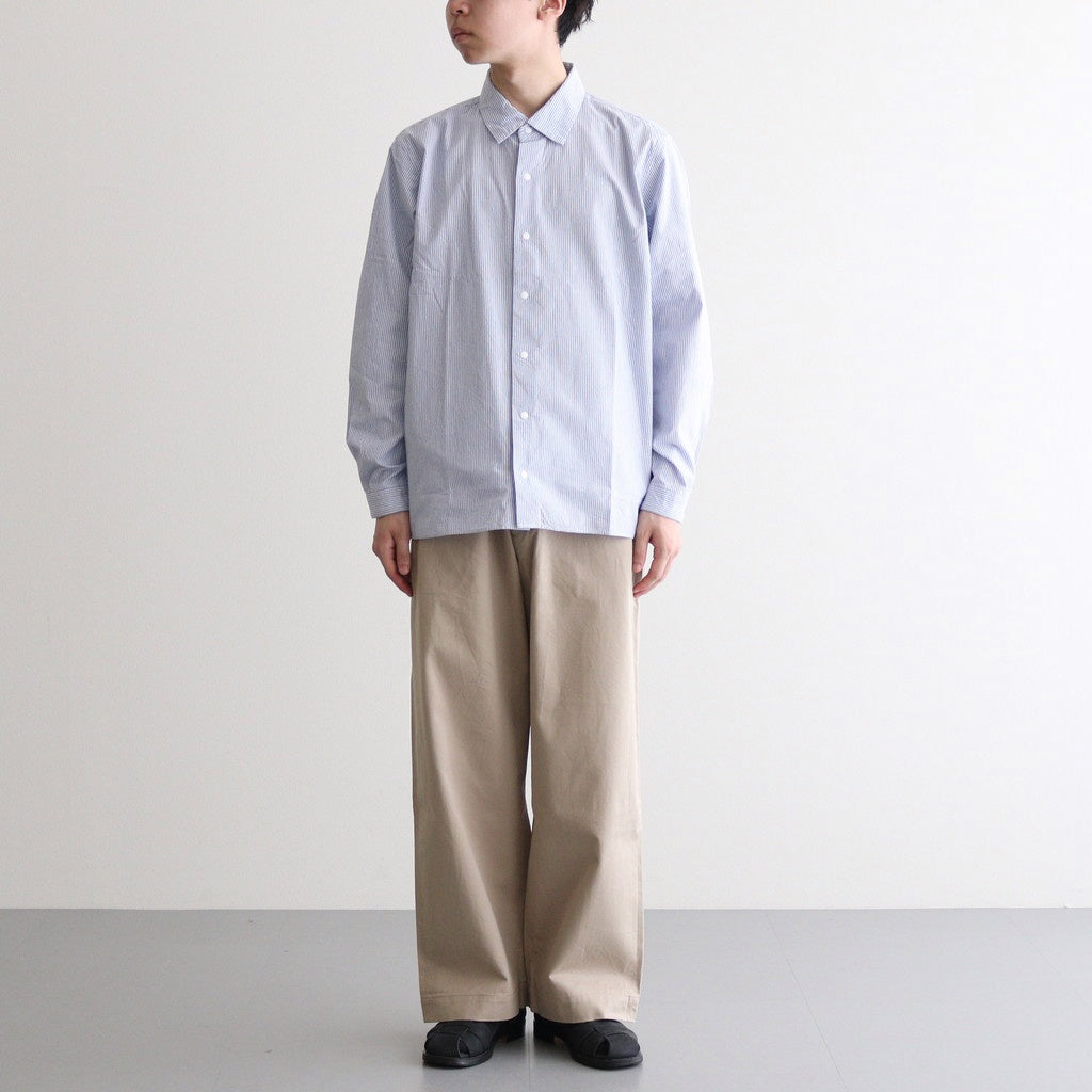 CHINO CLOTH PANTS WIDE #KHAKI [12654]