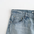 FADED SELVEDGE LIGHT DENIM WIDE PANTS #LIGHT INDIGO [A26SP03DE]