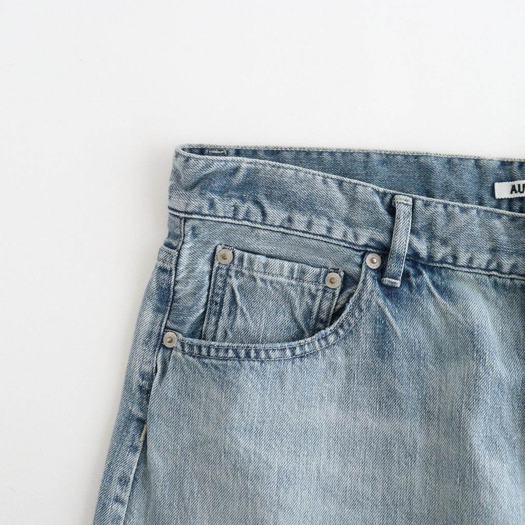 FADED SELVEDGE LIGHT DENIM WIDE PANTS #LIGHT INDIGO [A26SP03DE]