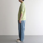 KID MOHAIR SHEER KNIT POLO #LIME YELLOW [A25SP03FG]