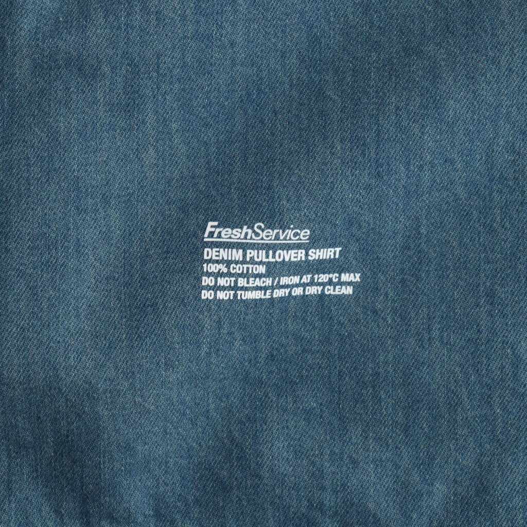 DENIM PULLOVER SHIRT #FADE INDIGO [FSC261-50187FB]