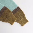 MOHAIR BORDER CREWNECK SWEATER #PINK [YK23FW0572S]