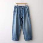 Selvage Denim Two Tuck Pants #INDIGO_LIGHT FADE [GU253-40061LB]