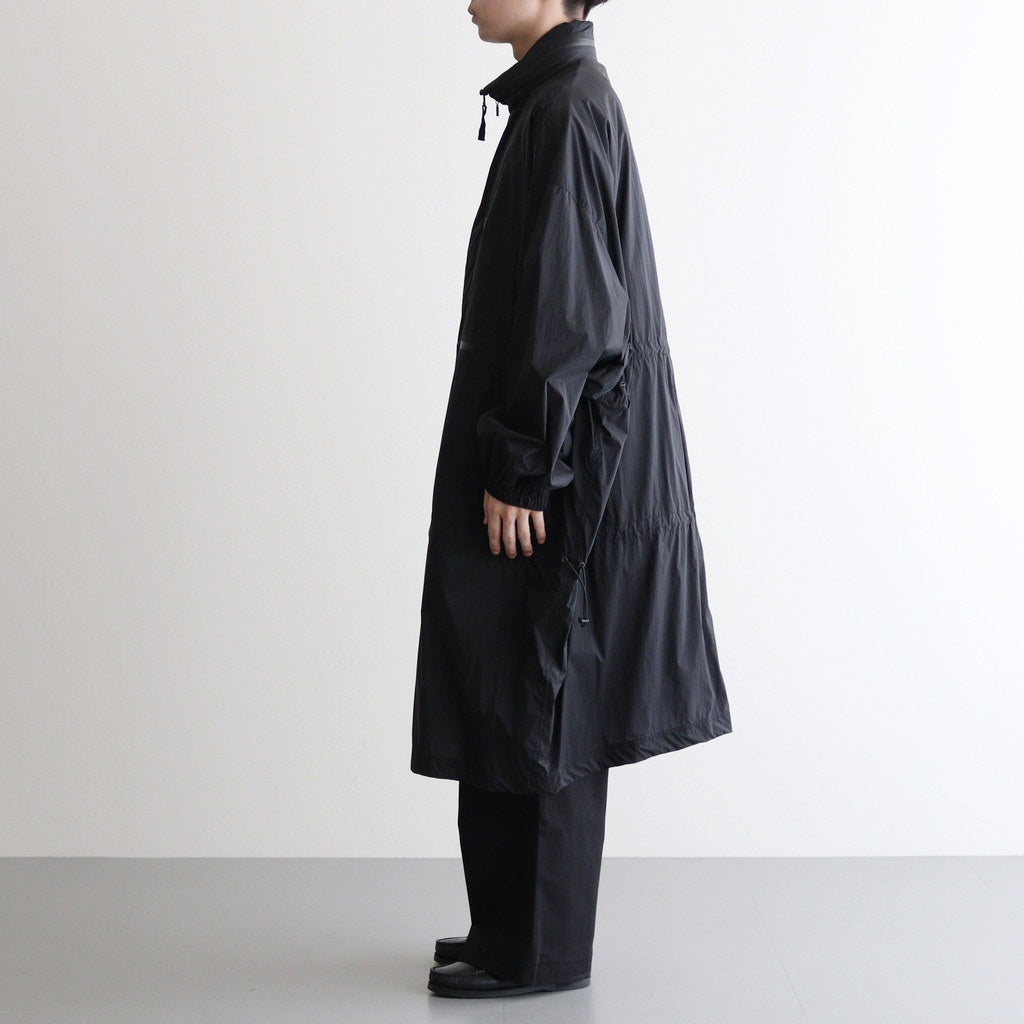 NYLON UTILITY OVER COAT #BLACK [YK24SS0631C]