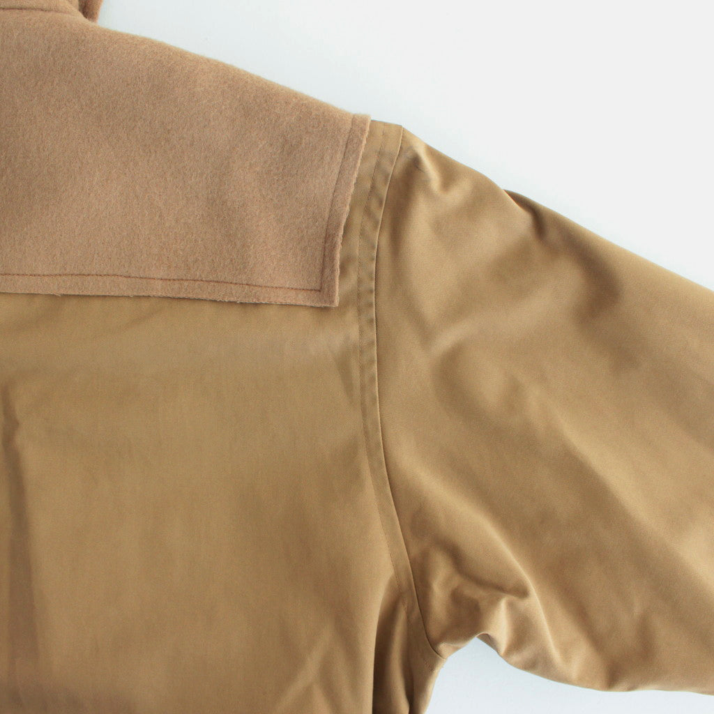 BROKEN DUFFLE COAT #BEIGE [YK23FW0520C]