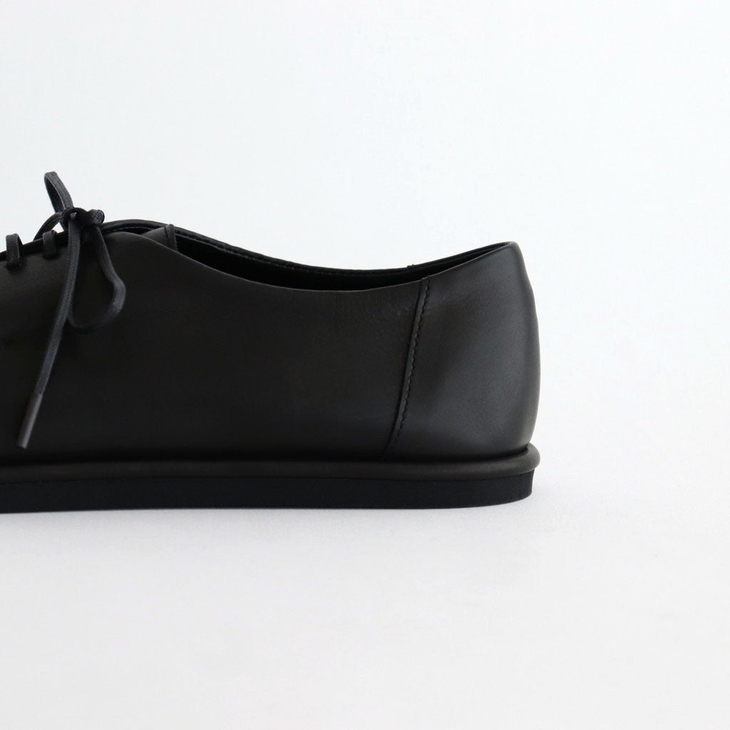 LEATHER LACE-UP SHOES #BLACK [A25AS06QD] – ciacura