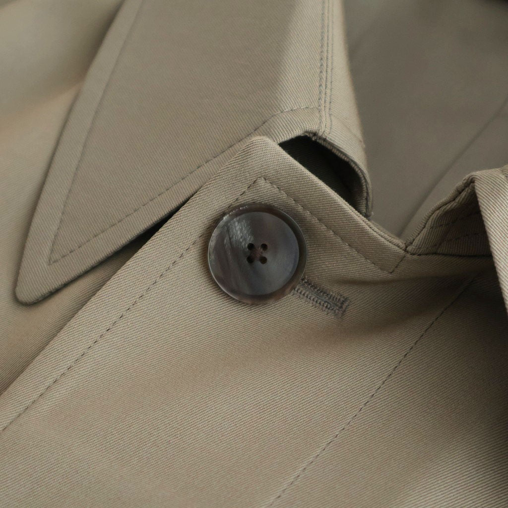 LIGHT WOOL MAX GABARDINE COAT #KHAKI BEIGE CHAMBRAY [A26SC06MG]