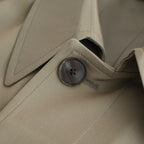 LIGHT WOOL MAX GABARDINE COAT #KHAKI BEIGE CHAMBRAY [A26SC06MG]