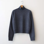 Wool Cashmere Turtle Knit #GRY [12520537]