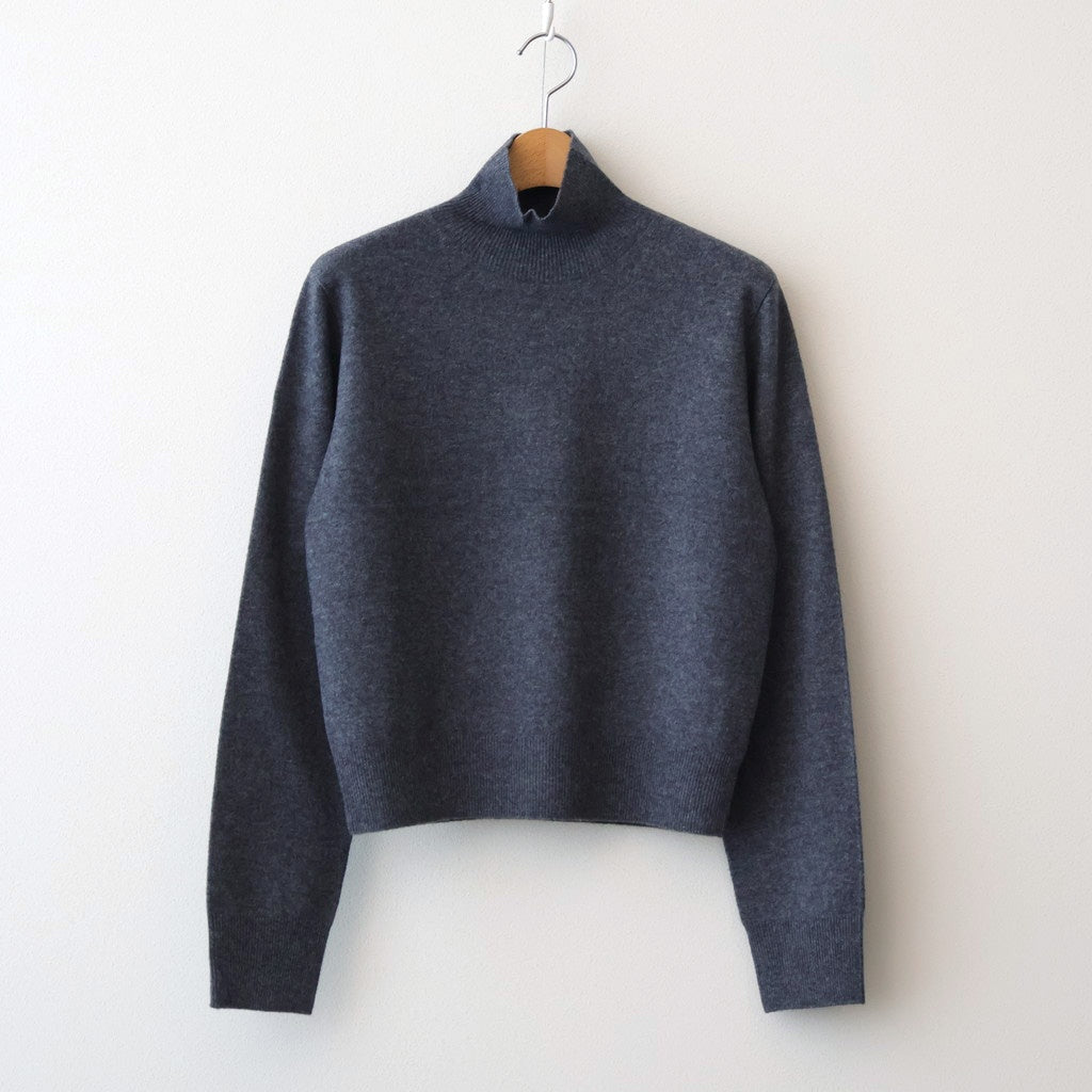 Wool Cashmere Turtle Knit #GRY [12520537]