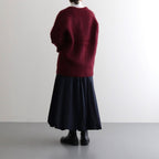 MOHAIR CARDIGAN #BURGUNDY [H2302-K012]