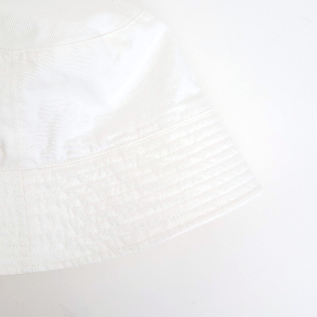 GARMENT-DYED FINX CHINO BUCKET HAT MADE BY KIJIMA TAKAYUKI #WHITE [A26SC01KT]