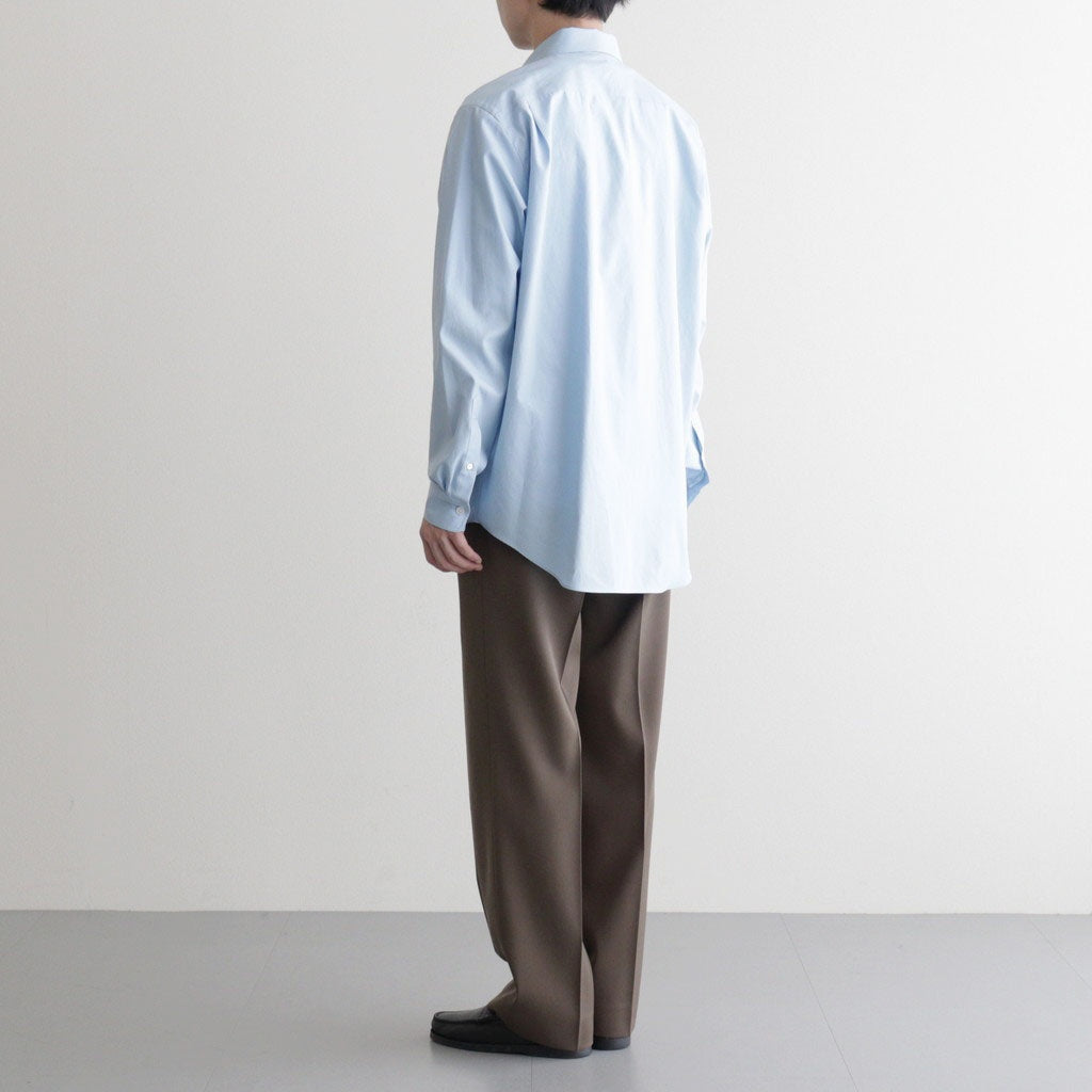 WASHED FINX TWILL SHIRT #LIGHT BLUE [A00S01TN]