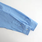 COTTON SILK STRIPE SHIRT #SAX BLUE STRIPE [A26SS01CS]