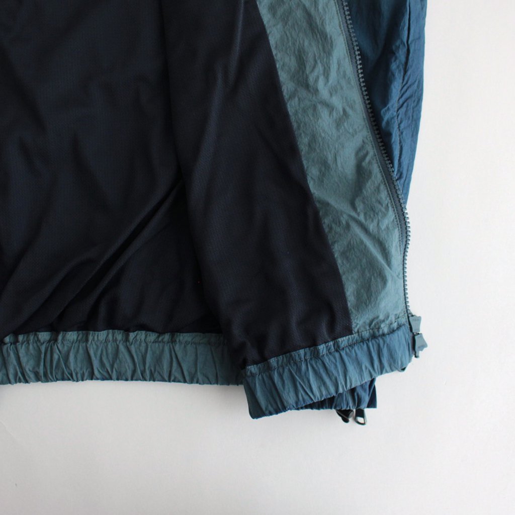 SPRAY PRINTED NYLON ZIP BLOUSON #OCEAN BLUE [YK23SS0463B]
