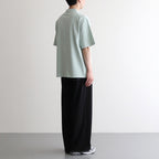 FRESCA KNIT HAIF SLEEVE POLO SWEATER #GREEN [KRAGGM0401]