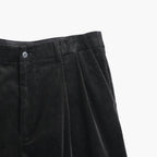 Suvin Corduroy Wide Straight Trousers #BLACK [GU263-40213B]