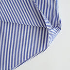 Broad Stripe L/S Oversized Regular Collar Shirt #BLUE STRIPE [GM254-50022STB]